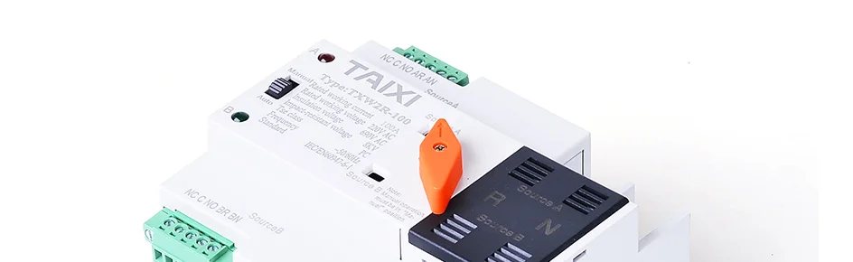 Мини трансворт переключатель Autumatic Dual-power Transfer-Switch 63A 80A 100A 2P 3P 4P генератор Солнечный фотогальванический переключатель TXW2R