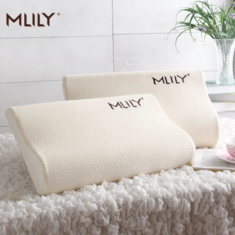 Mlily Memory Foam Pillow Slow Rebound Pressure Orthopedic Cervical Neck Pillow AirCell Technology Manchester United Mlily Memory Foam Pillow Slow Rebound Pressure Orthopedic Cervical Neck Pillow AirCell Technology Manchester United