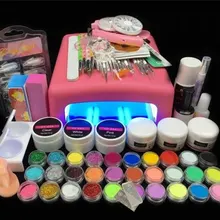 Manicure Set Of Tools Nail Set Kit 36W UV Led Lamp UV Gel Building Gel Set Nail Polish Kit