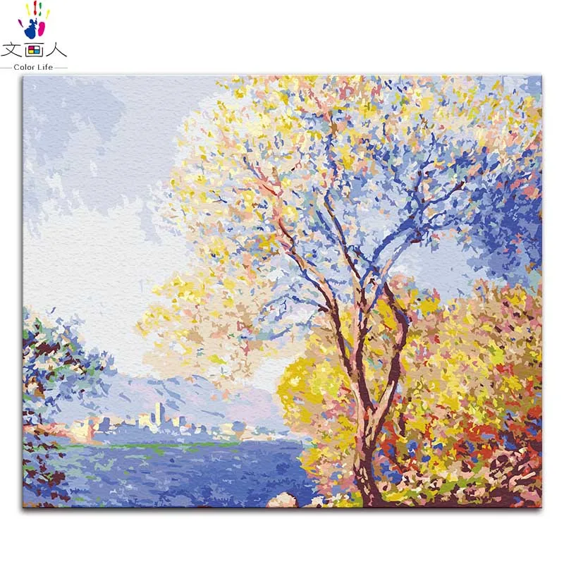 Водяные лилии картины по номерам Клода Мона цифровая Краска Рисование ...