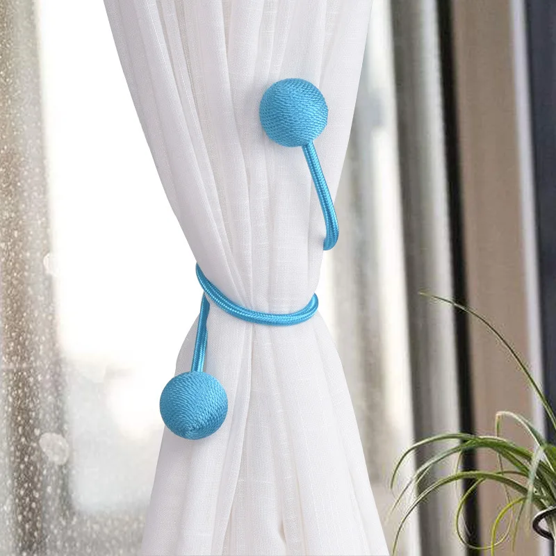 2PCS DIY Curtain Tieback Hanging Belts Ropes Creative Curtain Holdback Buckles Curtain Accessories for Bedroom Curtain