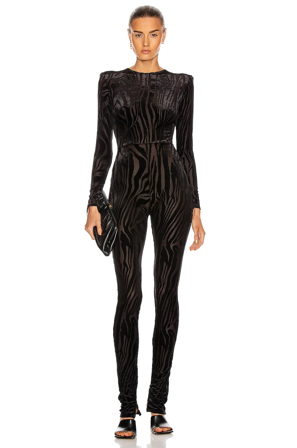 

Babatique Women Sexy Long Sleeve Mesh Sequins Glitter Black Bodycon Jumpsuit 2020 Celebrity Designer Chic Ladies Rompers