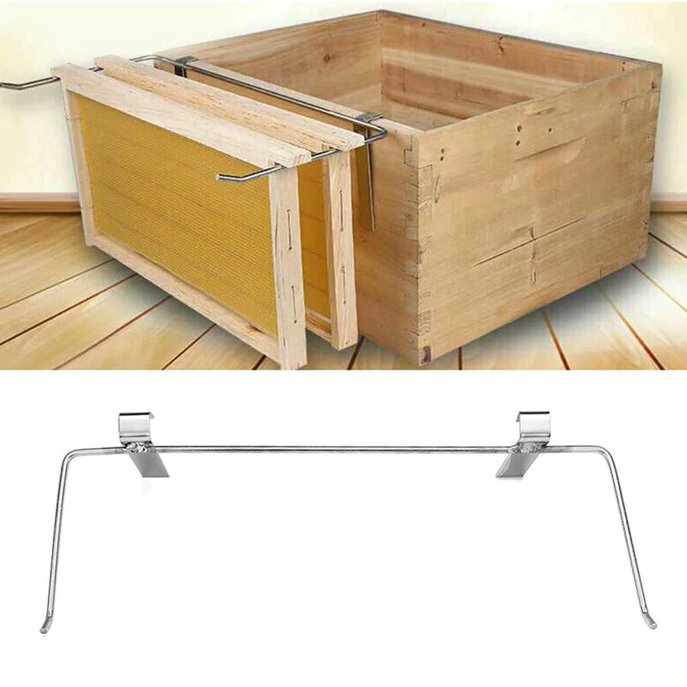 47.5cm Stainless Steel Beekeeping Frame Holder Bee Hive Perch Side Mount Tools