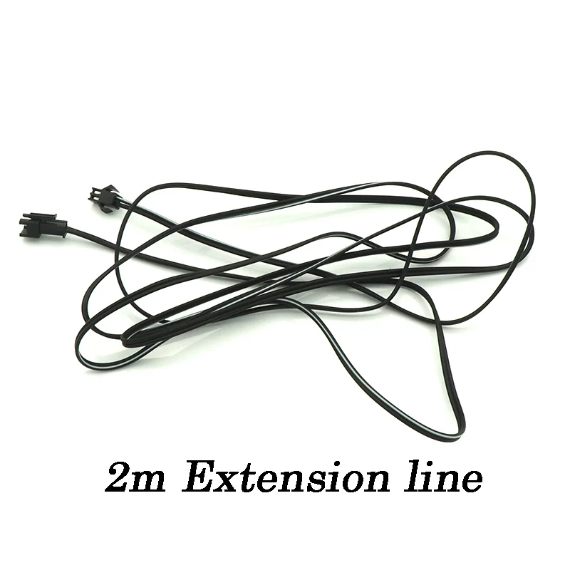 2M Extension Line x1 Автомобильный Стайлинг 2 м светодиодный гибкий неоновый автомобильный интерьерный светильник 12 В для танцевальной вечеринки, декоративный светильник с USB сигаретным управлением - Испускаемый цвет: 2M Extension Line x1