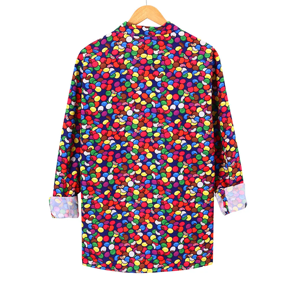 Осенне-зимние мужские рубашки camisa Этническая Печать с длинными рукавами Мужская свободная Мужская блузка для отдыха уличная camisa masculina