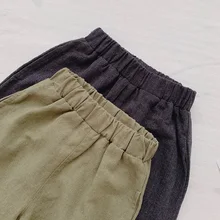 [Более 79-20] Детские однотонные штаны; Осенняя детская одежда в Корейском стиле; детские брюки