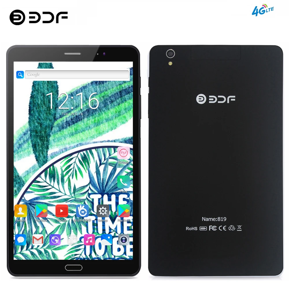 BDF 8 дюймов Android 6 0 планшет 4G LTE SIM карта Мобильный Телефон Вызов планшетный ПК 1 Гб +