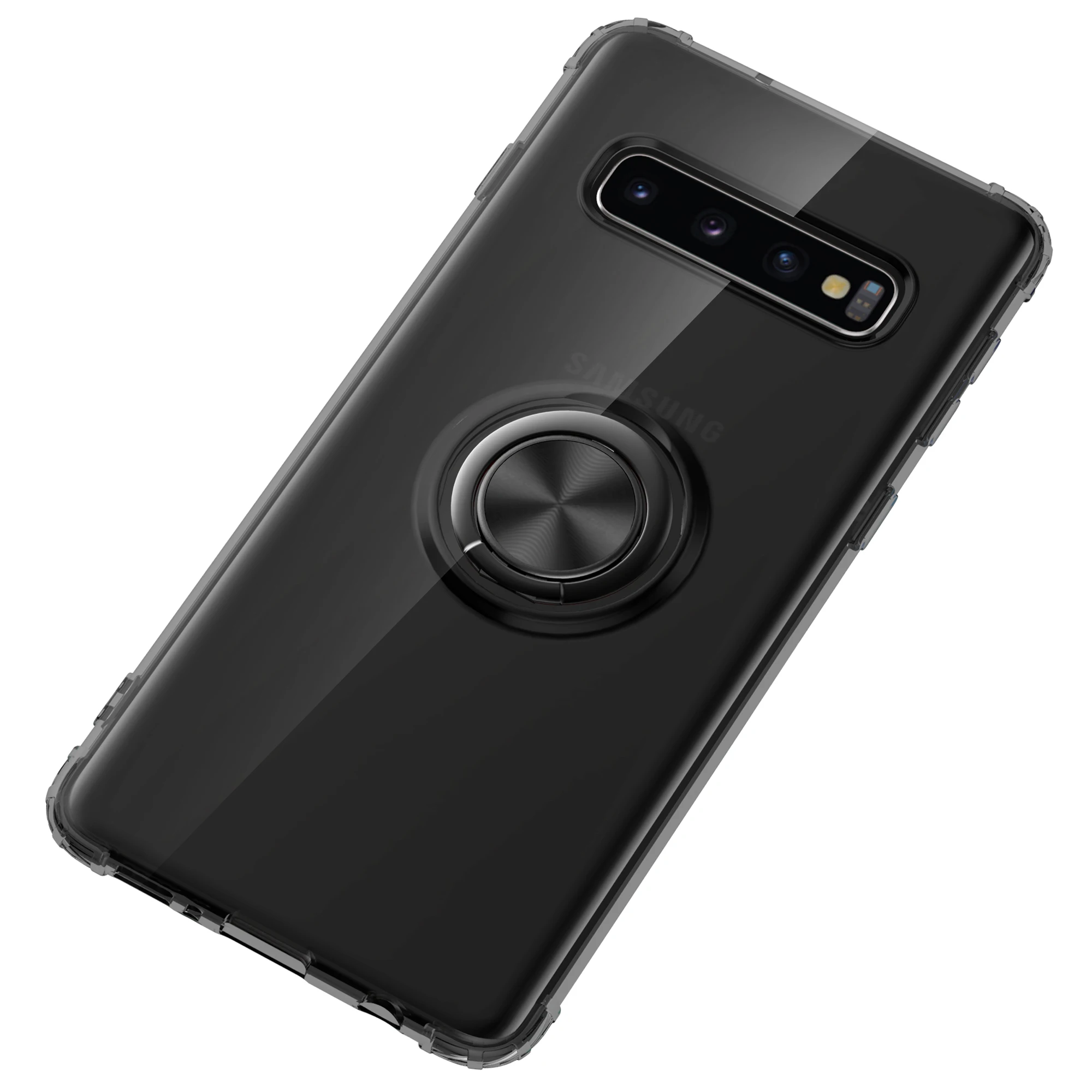 Чехол для samsung galaxy S10 S10 lite plus S10E с прозрачным кольцом и защитой от падения, 100 шт./лот