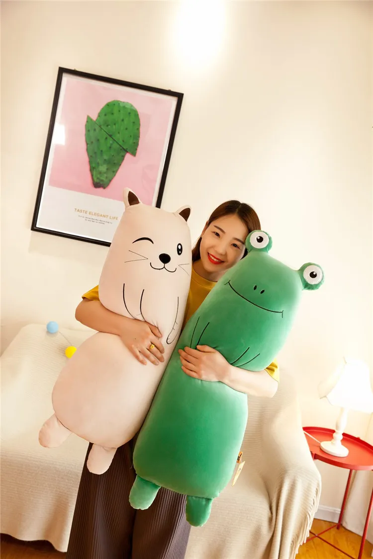Cartoon Candy Series Plush Frog Mouse Cat Animal Throw Pillow Home Bed Siesta Large Cushion