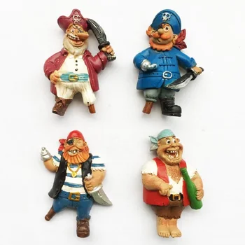 

Fridge Magnets Tourist Souvenir Nordic Norway Danish Refrigerator Sticker 3D Viking Pirate Magnetic Sticker Home Decoration Gift