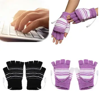 

Heated Gloves Winter Gloves Battery Powered Motocross 5V Knitting Sports Motorbike Knitted Heating Gloves Outdoor Motorcycle