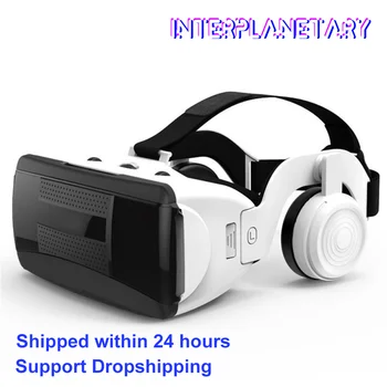 

VR Virtual Reality 3D Glasses Box Stereo VR Google Cardboard Headset Helmet Bluetooth Rocker for IOS Android Smartphone