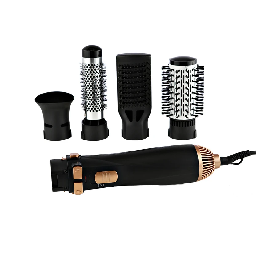 

Professional 4 in 1 Multfunctional Hair Dryer Comb Electric Rotating Hair Dryer Brush Curling Hair Straightener Hair