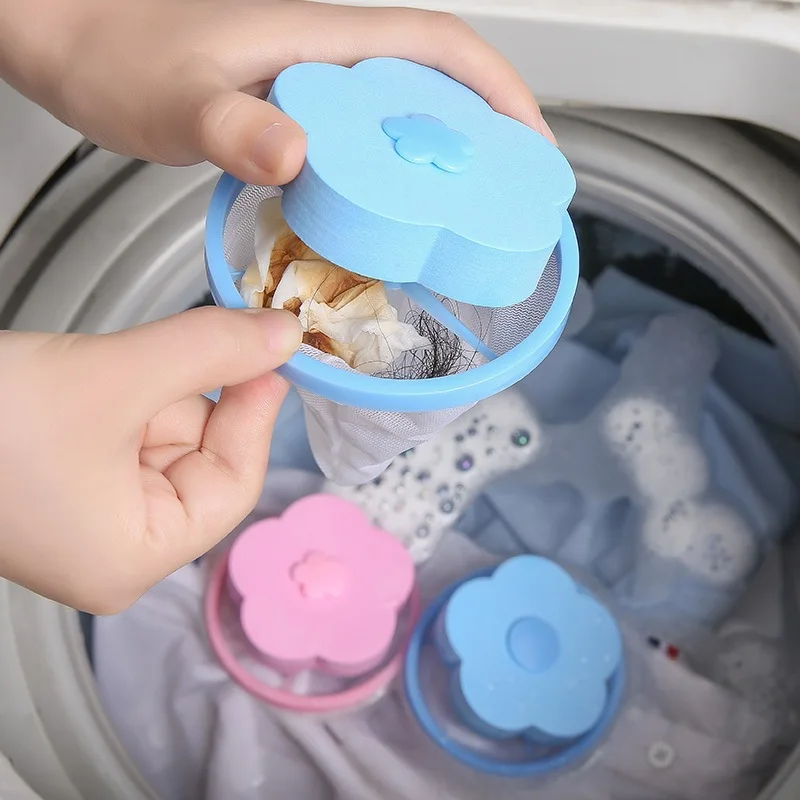

Laundry Bag Washing Machine for Filter Hair Remover Clothes Protective Laundry Bag Floating Net Pocket Hair Hair Absorbing Usefu