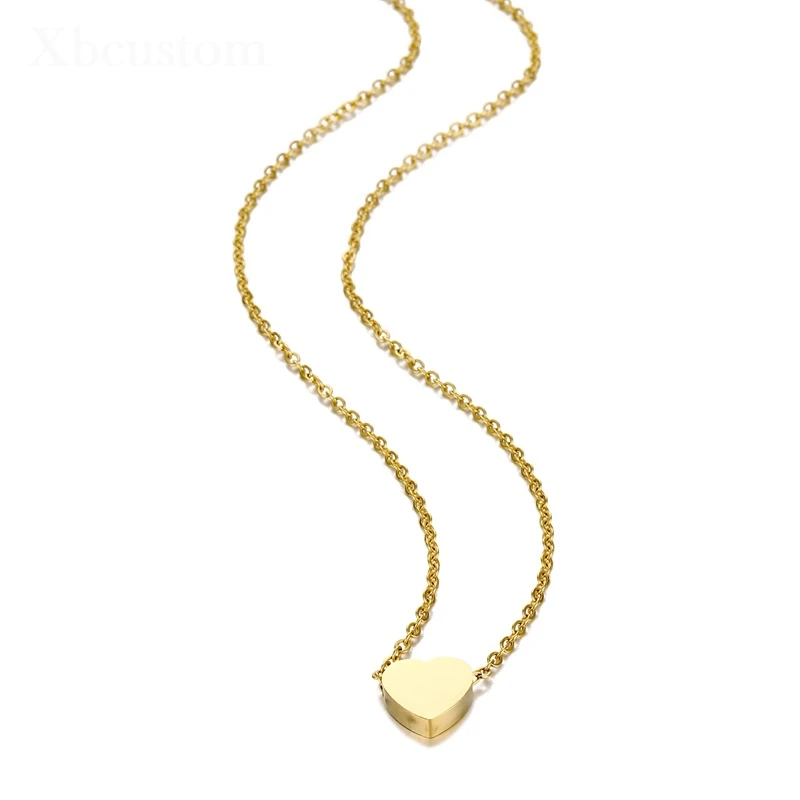 Женские ожерелья с сердечками из нержавеющей стали свадебные ювелирные изделия