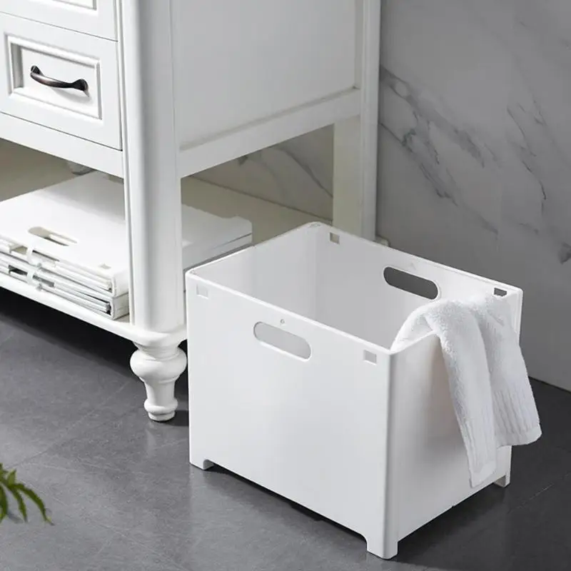 Dirty Laundry Clothes Basket Wall Hang Vertical Indoor Bathroom Storage Box
