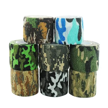 

Elastic Kinesiology Tape Non-woven Fabric Bandage Outdoor Tactical Camouflage Hunting Self-adhesive Camera Bicycle Disguise Tool