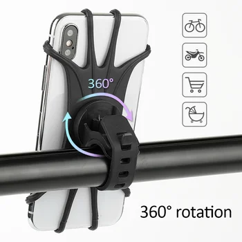 

Bicycle Phone Holder for IPhone 11 Samsung Xiaomi 9 Universal Motorcycle Mobile Phone Holder Bike Handlebar Stand Bracket TSLM1