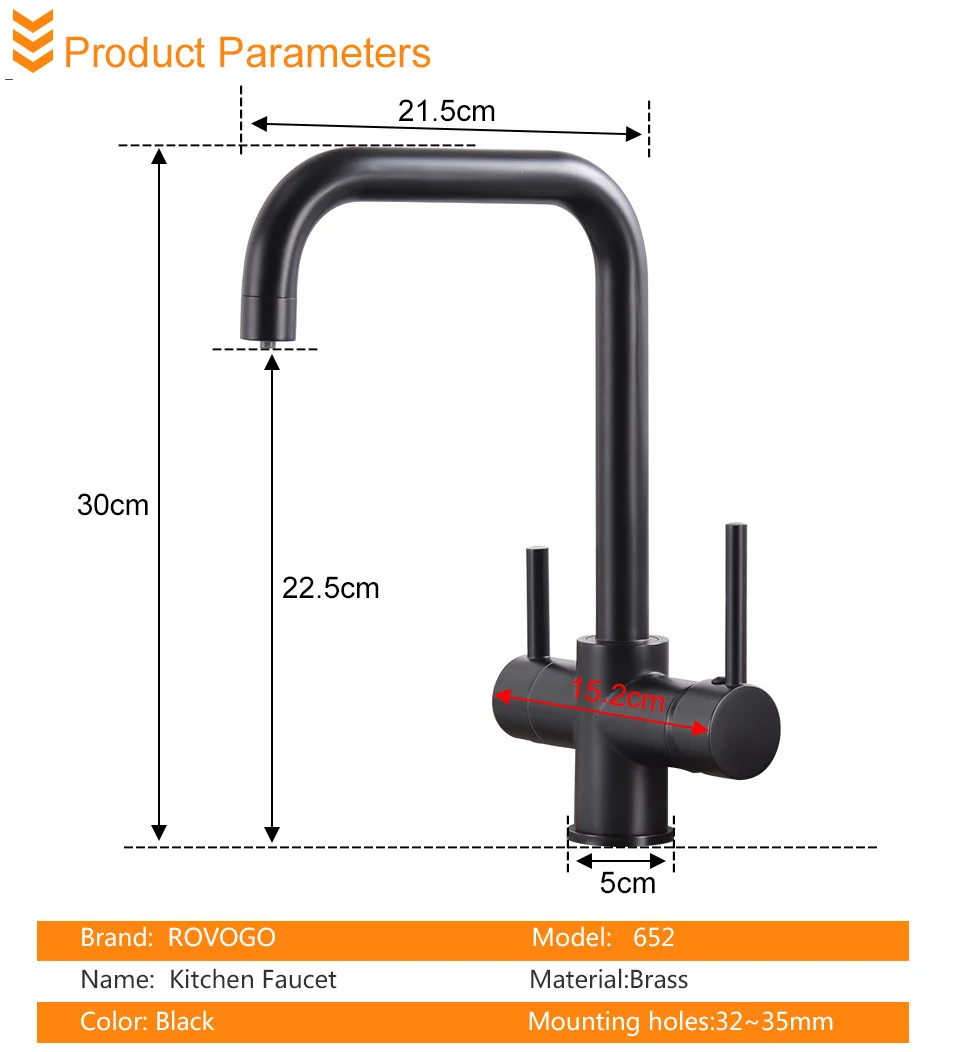 wall mounted kitchen shelves ROVOGO 3 in 1 Kitchen Sink Faucet with Drinking Water Faucet, Cold and Hot Mixer Taps, Bar Water Filter Faucet (Matte Black) best kitchen faucets