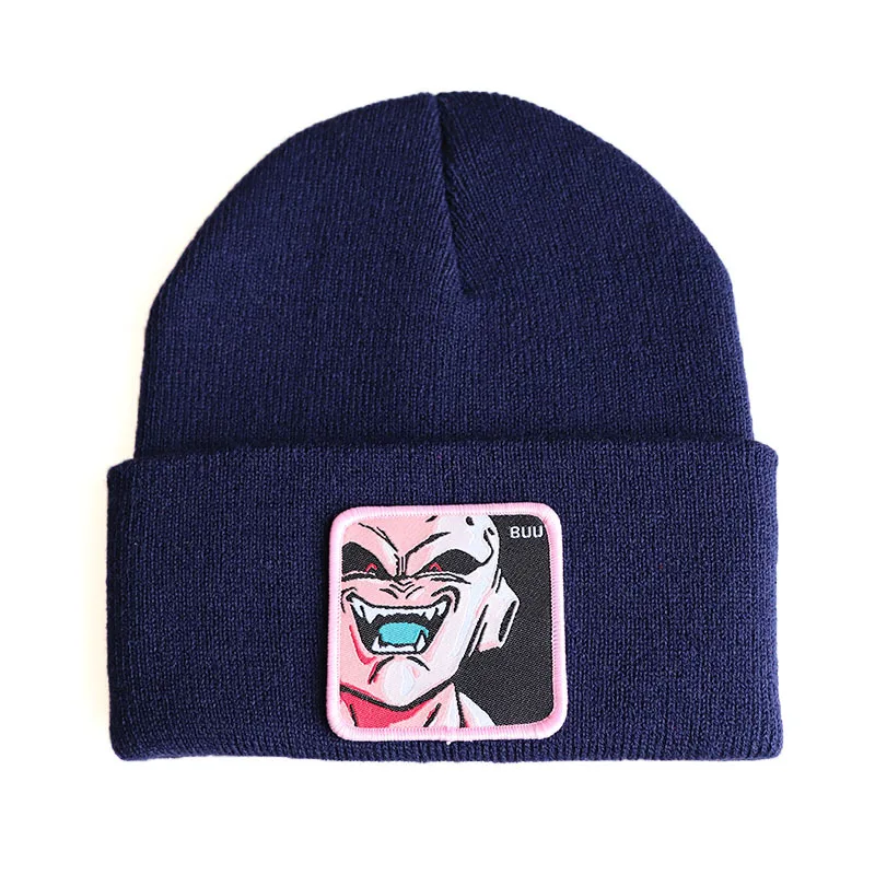 Dragon Ball Z MAJIN BUU Beanie, высококачественные хлопковые повседневные шапочки для мужчин и женщин, теплая вязаная зимняя шапка, модная однотонная шапка унисекс