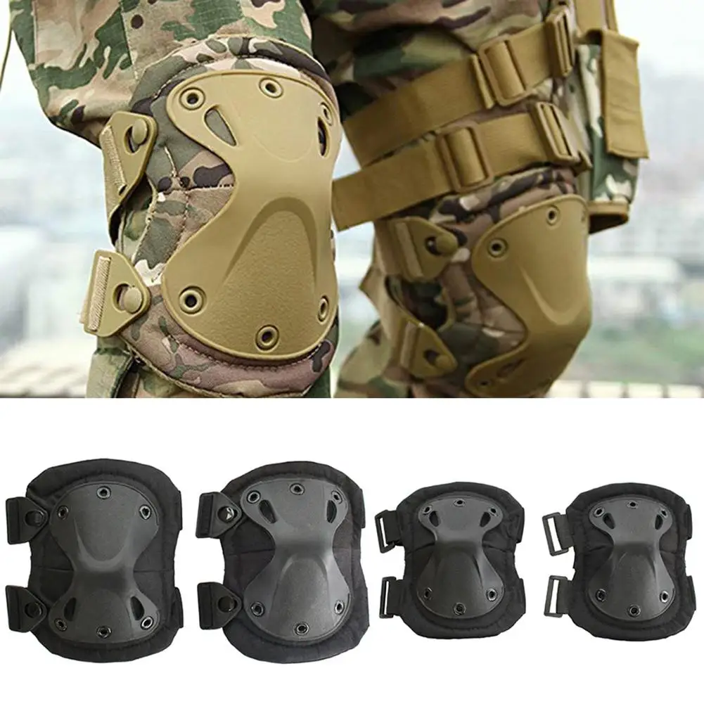 

Outdoor Hunting Sports Knee Elbow Pad Army Airsoft Safety paintball Military Tactical Protective Cover Knee Pad Scooter Kneepads
