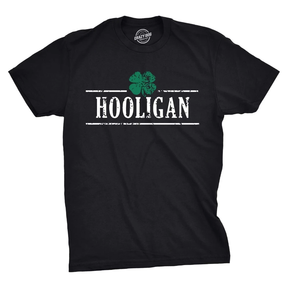 Camiseta para hombre, ropa de marca 2018, para hombre, trébol irlandés,  Hooligan, divertida para beber| | - AliExpress