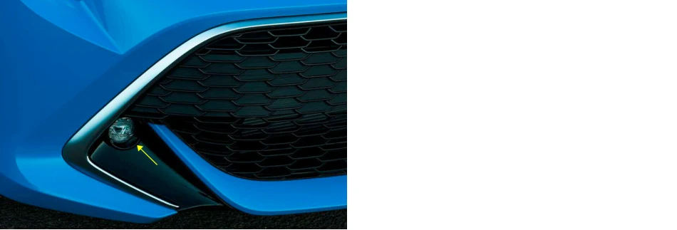 DWCX 1 пара автомобиля Хром ABS передний бампер решетка противотуманный светильник крышка лампы Отделка ободок подходит для Toyota Corolla хэтчбек