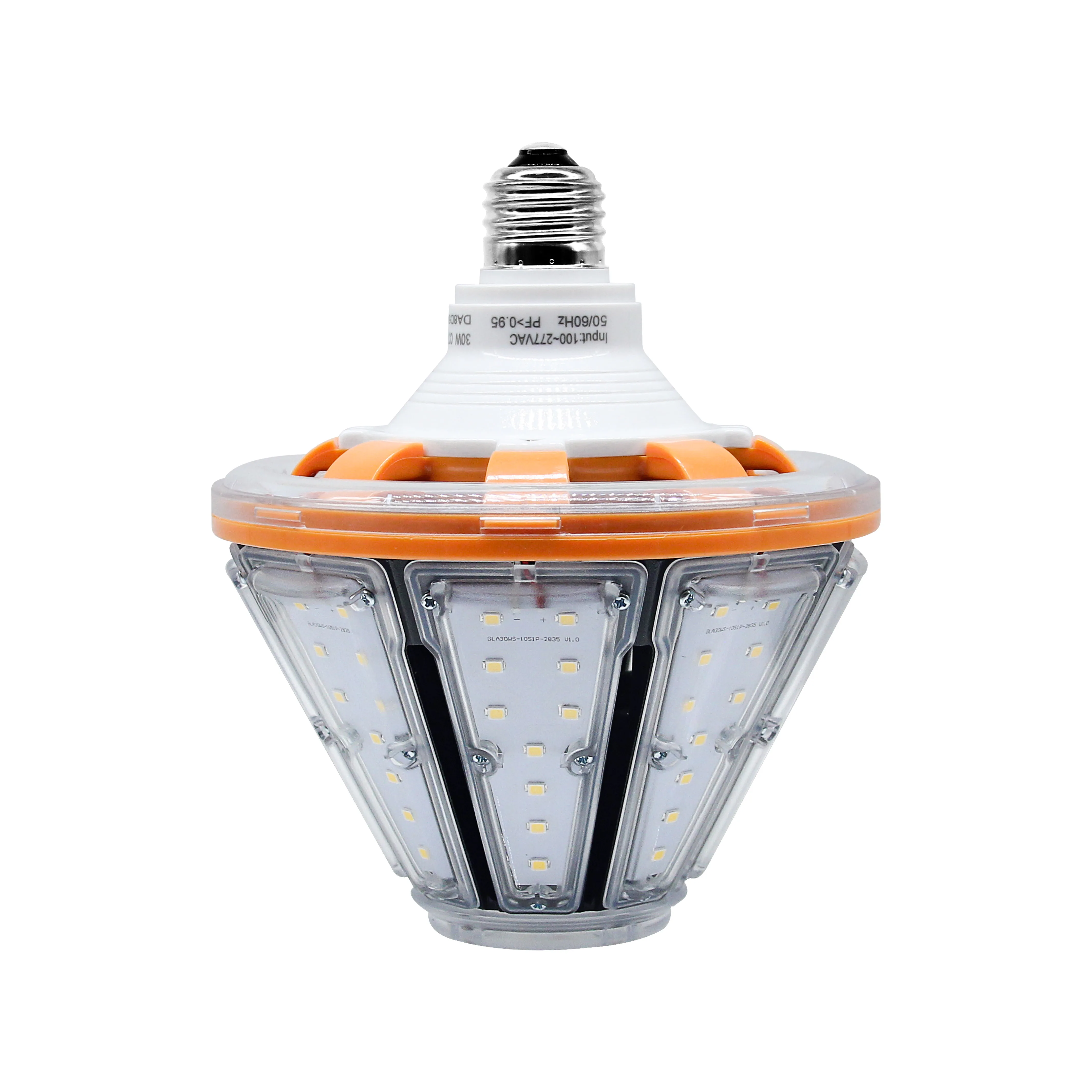 

30W LED Corn Light Bulb Lamp Post 4200lm 5000K cool White E26 Base for Post Top Wall Lantern High Bay Warehouse Garage Canopy