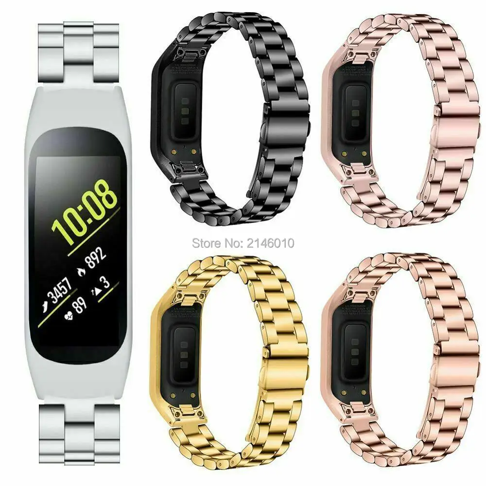 Нержавеющая сталь наручный ремешок для часов Ремешок Браслет для samsung Galaxy Fit-e SM-R375