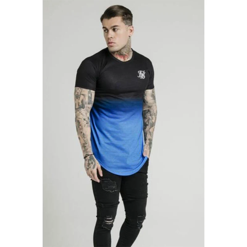 O-neck Sik Casual Mens Shirts Fashion Men's Tops T-shirt Xl - AliExpress