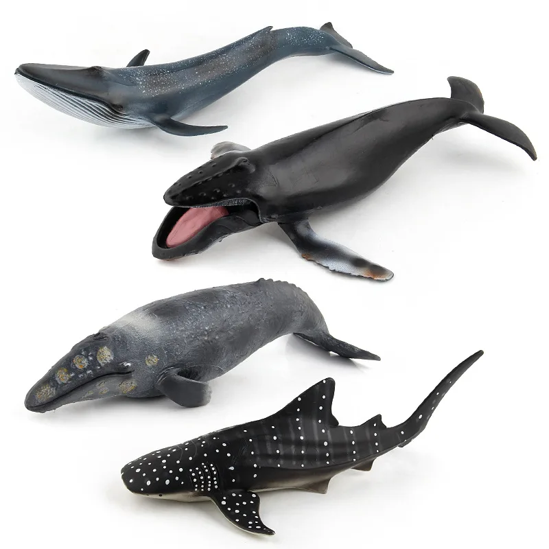 Simulation Plastic Ocean Animals Figure Sea Creatures Toys Blue Whale