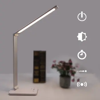 

3 Level Folding Table Desk Lamps USB Power & Recharged Touch 5 File Dimming Led Lamp Reading Eye Protection Table Lamp