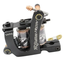 1 шт. провода резки катушки татуировки машина для вкладышей и шейдеров черный цвет железная для татуировок поставки Литая железная для татуировок машины