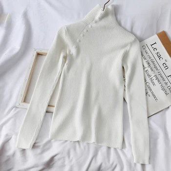 

Pull Femme Pullovers Turtleneck Sexy Knitted Shirt Long Sleeve Tops Spring Autumn Sweater Women Clothes 2020 Ropa Mujer ZT5261