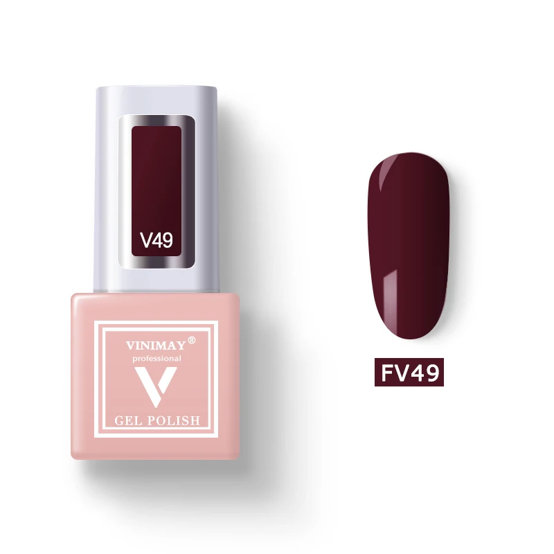 VINIMAY 60 Цветной Гель-лак для ногтей vernis полуперманентный УФ-гель лак-праймер впитывающий Гель-лак для ногтей Полировочный Гель для маникюра - Цвет: FV49