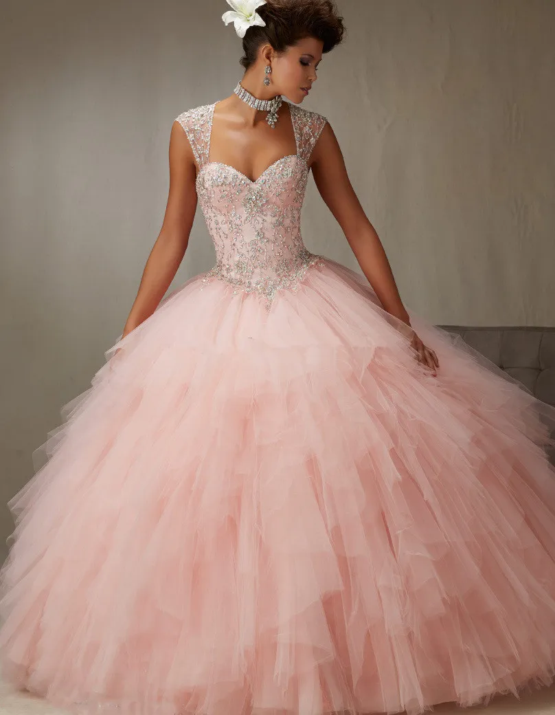 

2018 New Prom gown Detachable Strap Sexy Fluffy Sequin Plus Size Women Vintage Quinceanera Sweetheart Mother of the Bride Dresse