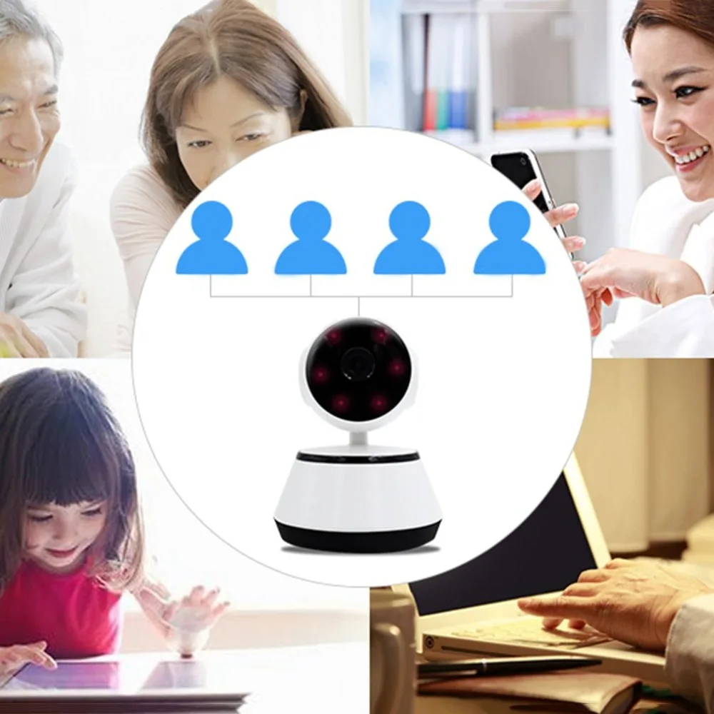  LESP Baby Monitor Mini Macchina Fotografica del IP 720P HD 3.6 millimetri Senza Fili di Smart WiFi 