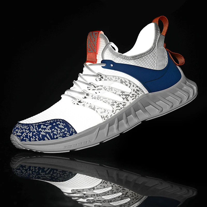 New Mesh Mens Running Shoes Man Sport Sneakers Male Outdoor Flat Walking Driving Footwear Summer Breathable Size 39-46 | Спорт и