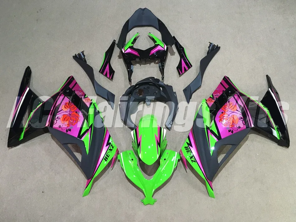

New ABS fairing kit for Kawasaki Ninja300 EX300 300R 2013 2014 2015 2016 13 14 15 16 17 Fairings set(Injection mold) custom pink