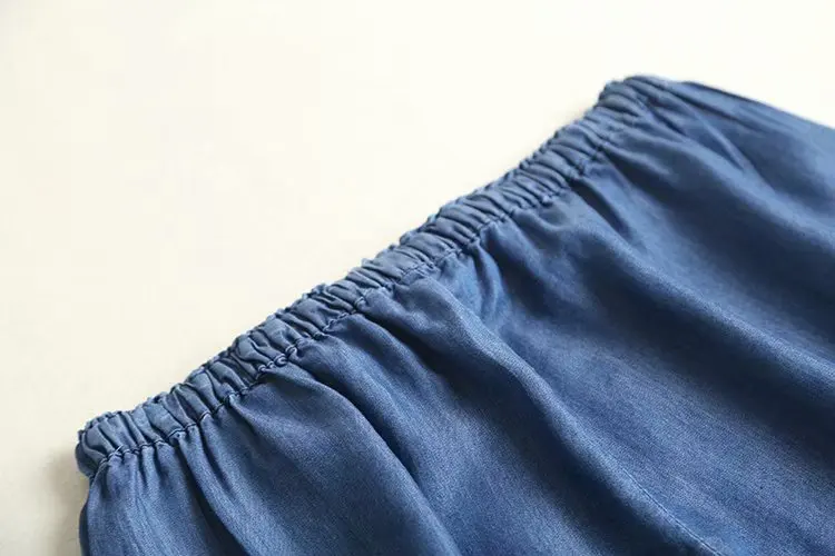Стиль летняя одежда Европа и Америка эластичный пояс Tencel джинсовые шорты свободные брюки женские брюки