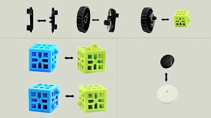 108 шт. раннее образование 10 цветных строительных блоков DIY игрушка подключенная клетчатые строительные блоки Развивающие игрушки для детей