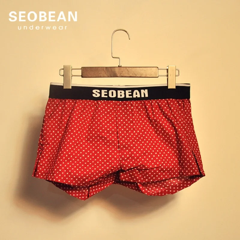 10 цветов SEOBEAN хлопковые шорты мужские с открытой передней частью пижамные