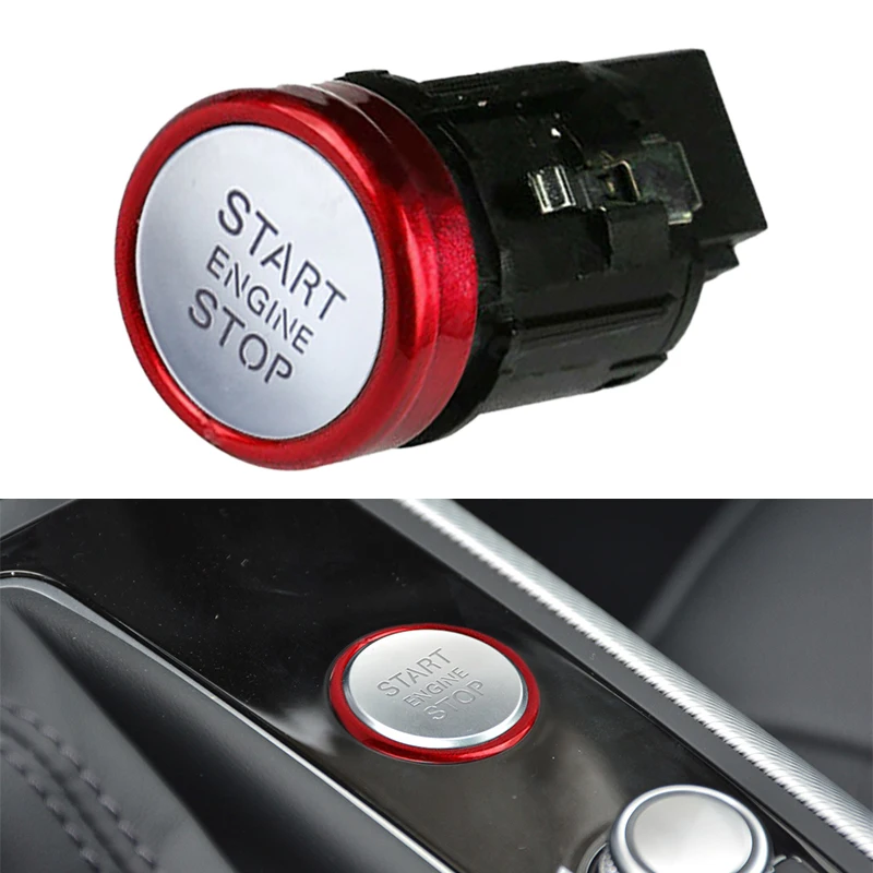 Кнопка запуска двигателя 4G1905217A для AUDI A6 C7 2011 2012 2013 2014 2015 2016 A7 RS6 RS7 Chrome|engine switch|engine stop