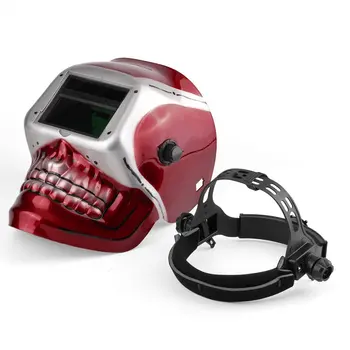 

Meterk Industrial Welding Helmet Solar Power Auto Darkening Welding Helmet TIG MIG Mask Skull Skeleton Design