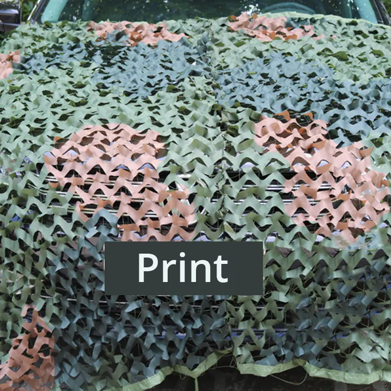 print 3x5 м пустыня джунгли цифровой военный камуфляж слепой солнцезащитный чехол для автомобиля Открытый Пешие прогулки Дерево Стенд Охота камуфляж сетки - Цвет: print