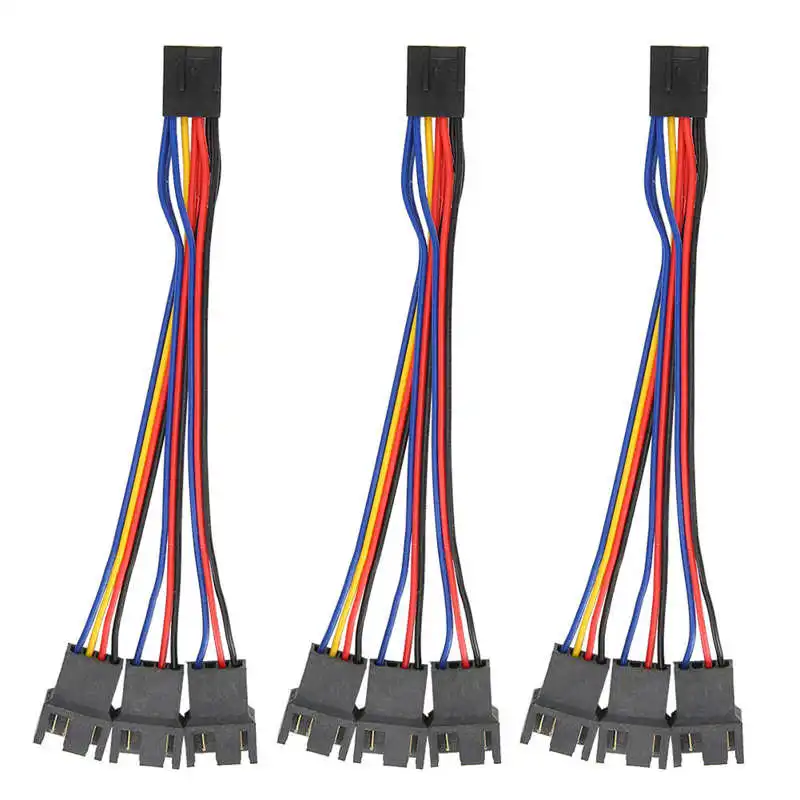 Кабель-адаптер 3 шт. кабель адаптера вентилятора конвертер материнской платы 3-в-1