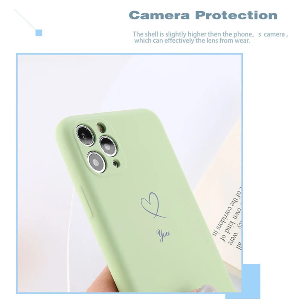 GTWIN разноцветное сердце «любовь» чехол для iPhone 11 Pro Max карамельный цвет чехол для телефона мягкий ТПУ задняя крышка Мода Пара чехол для телефона