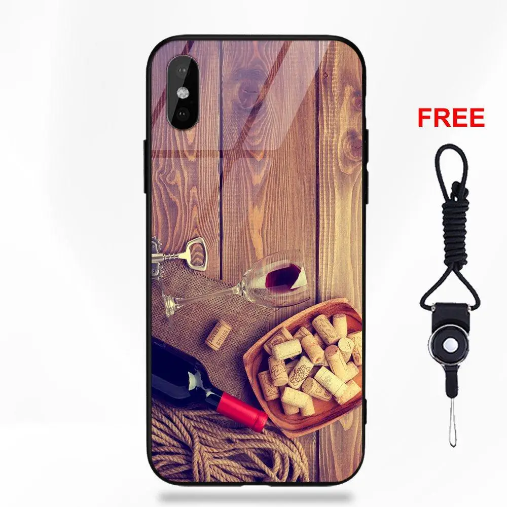 Omdnwd на бокале вина в Париже Эйфелева башня для Apple iPhone 5 5C 5S SE 6 6S 7 8 Plus X XS Max XR