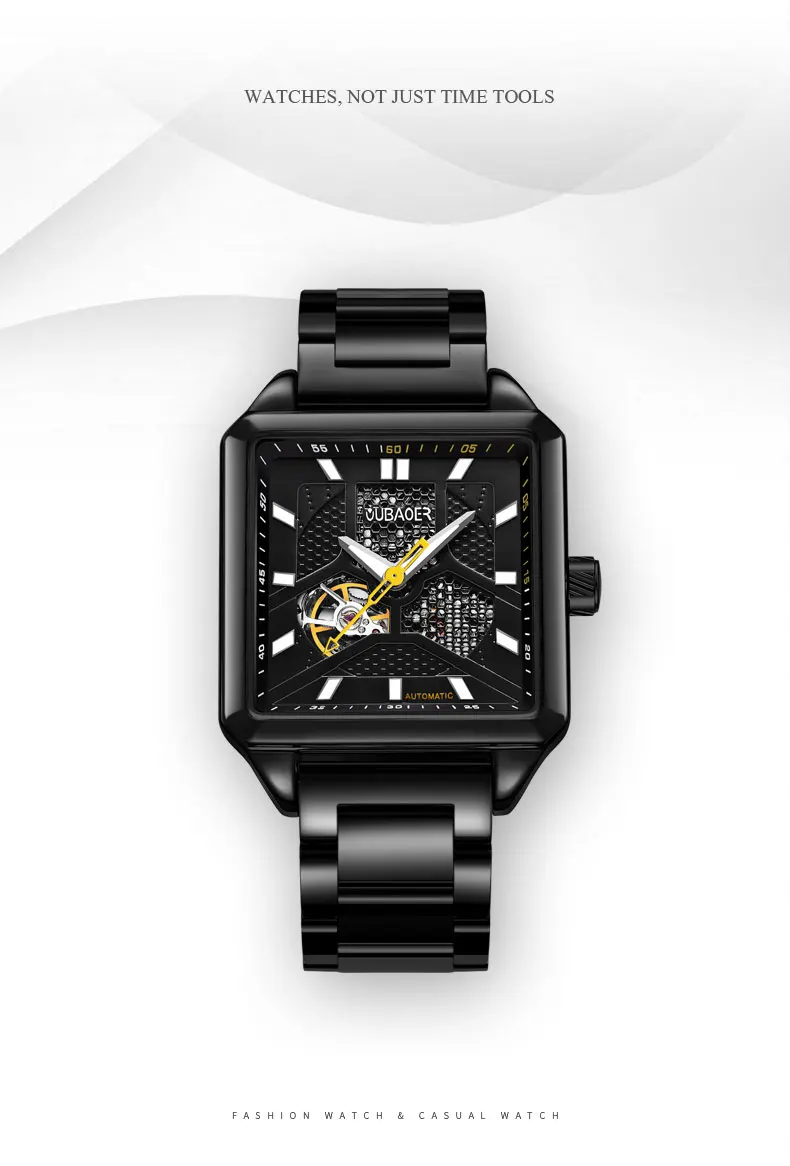 Reloj hombre OUBAOER автоматические механические часы для мужчин Топ Роскошные часы из нержавеющей стали спортивные часы модные деловые наручные часы