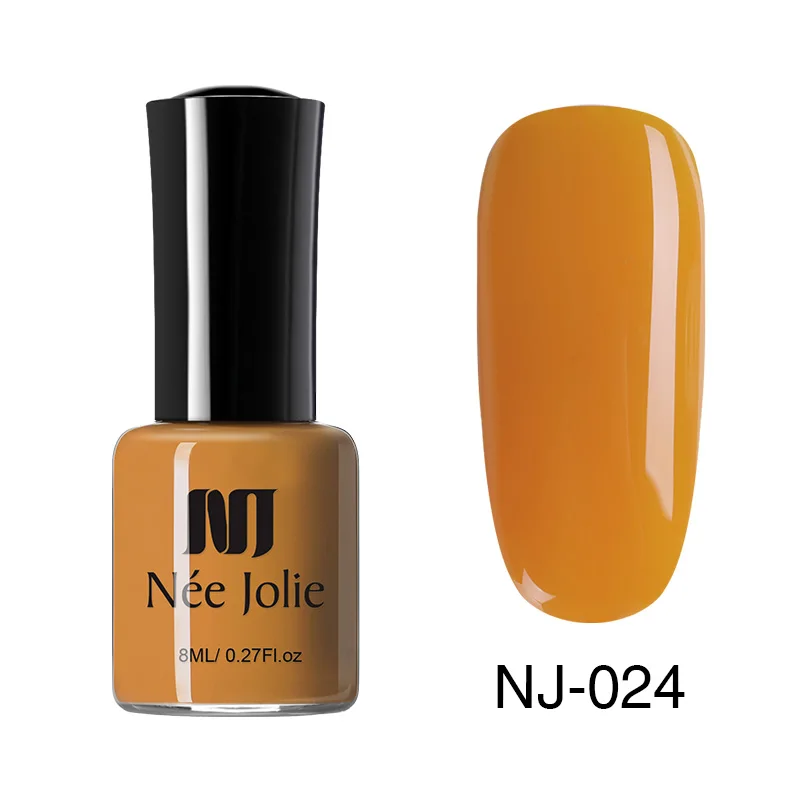 NJP-024 NEE JOLIE 8 мл Лак для ногтей чистая Серия матовый эффект лак для ногтей 7,5/3,5 мл зеркальный лак для ногтей 64 Цвета Доступные украшения - Цвет: NJP-024